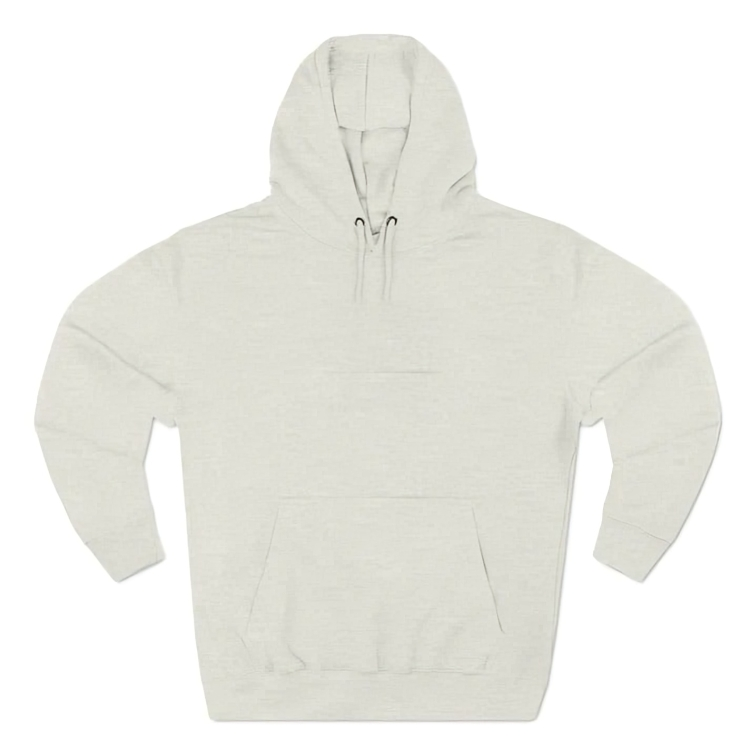 Oatmeal Heather Three Panel Fleece Hoodie By Vestivogue